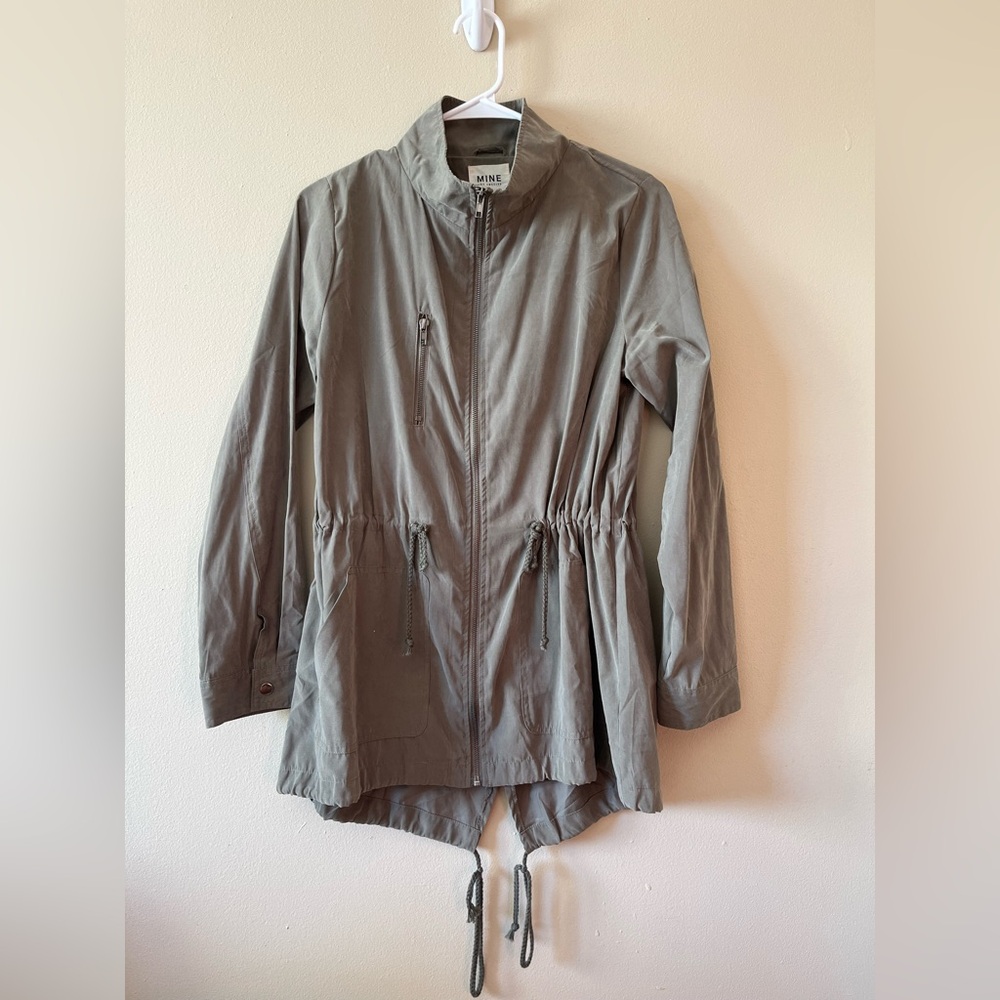Mine Los Angeles Faux Suede Lightweight Utility Jacket